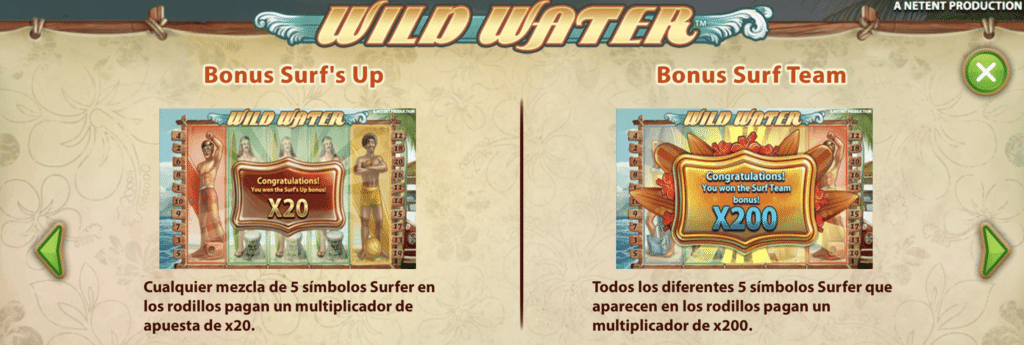 Wild Water Bonus